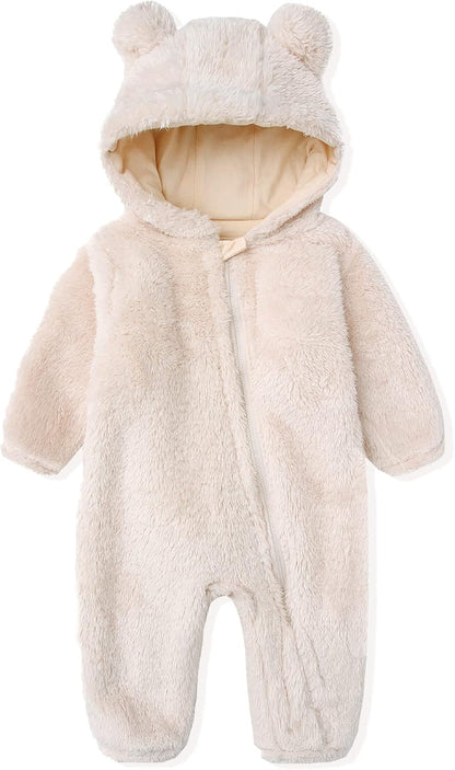Combinaison chaude à capuche pour bébé