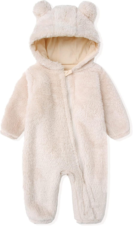 Combinaison chaude à capuche pour bébé