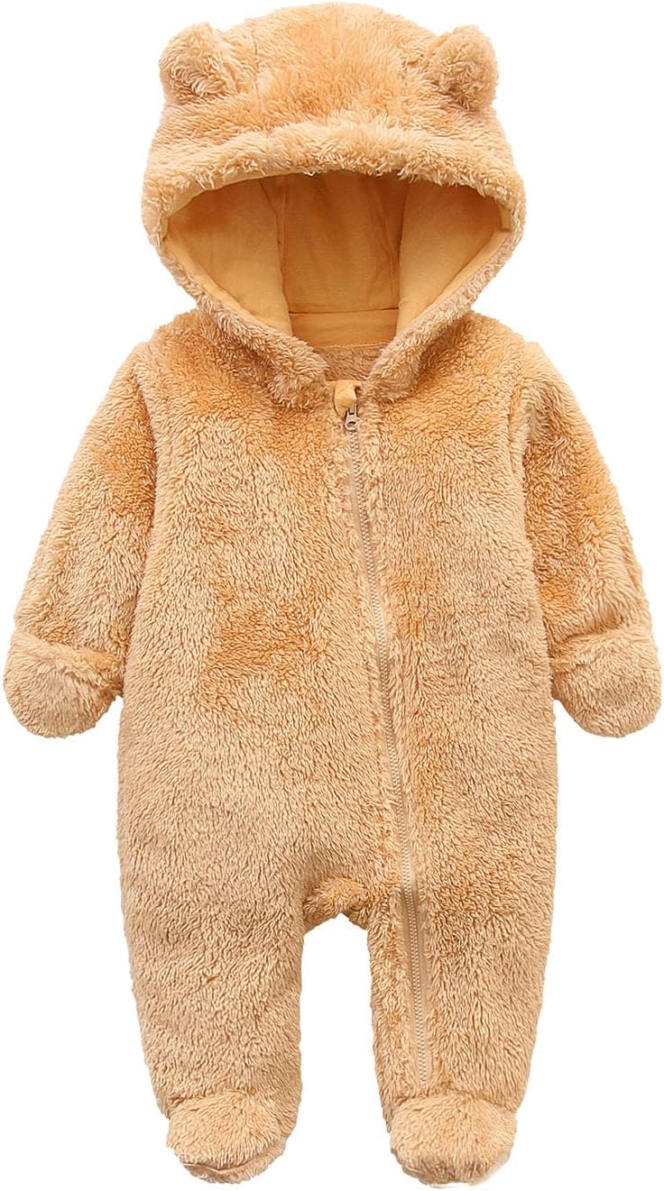Combinaison chaude à capuche pour bébé