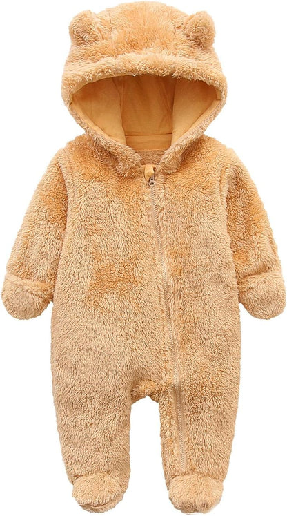 Combinaison chaude à capuche pour bébé