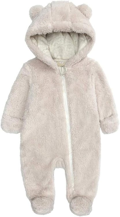 Combinaison chaude à capuche pour bébé
