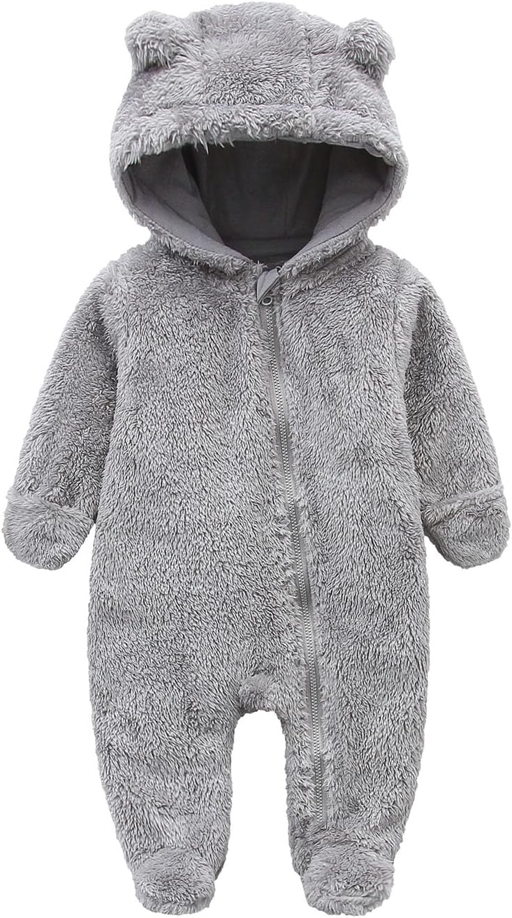 Combinaison chaude à capuche pour bébé