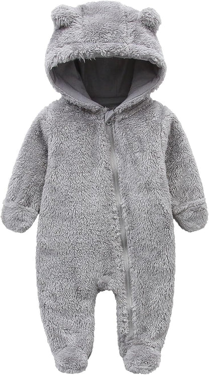 Combinaison chaude à capuche pour bébé