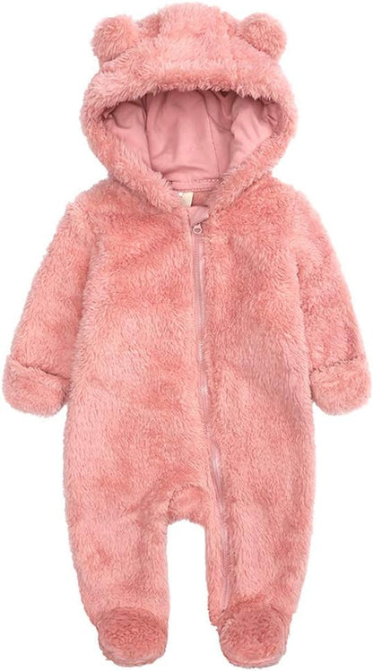 Combinaison chaude à capuche pour bébé