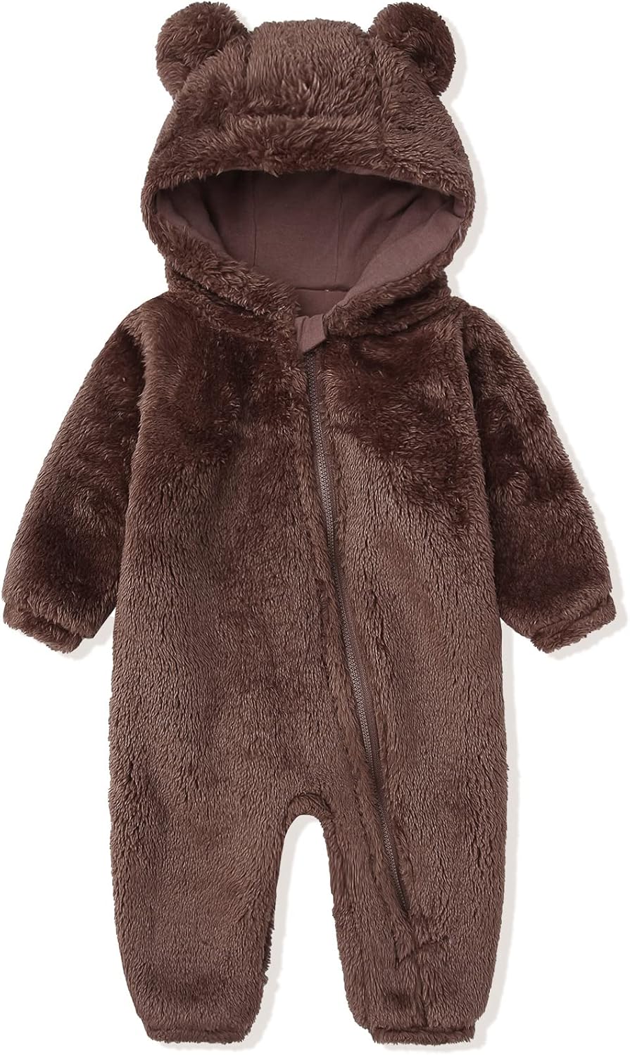 Combinaison chaude à capuche pour bébé