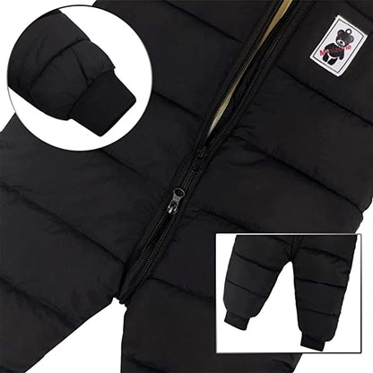Combinaison d’hiver pour bébé chaude et douillette avec oreilles