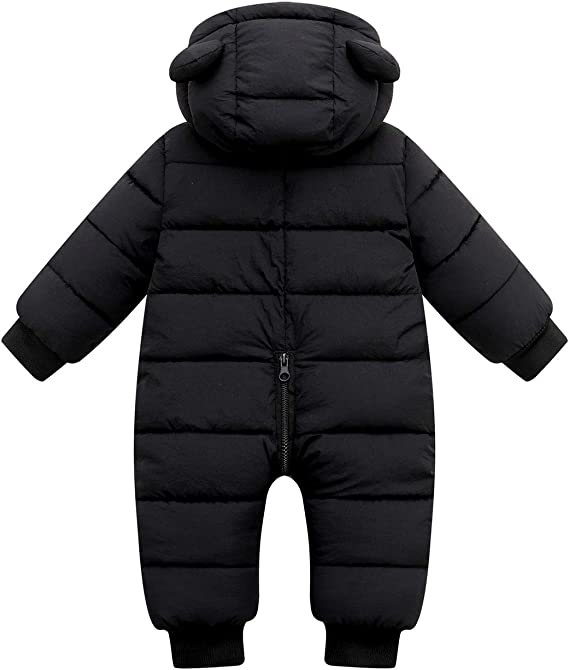 Combinaison d’hiver pour bébé chaude et douillette avec oreilles