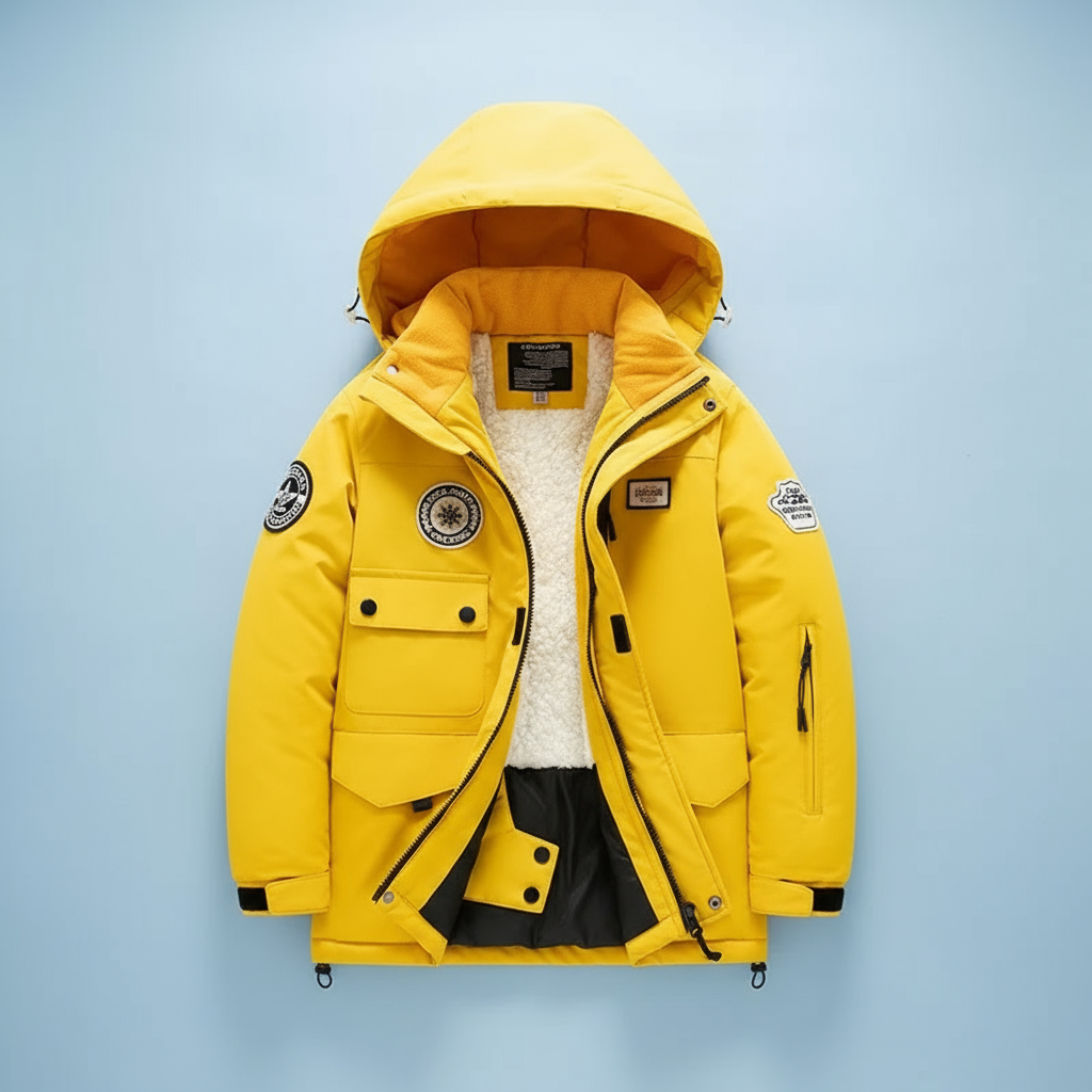 Combinaison de ski imperméable thermique doublée en polaire pour enfants