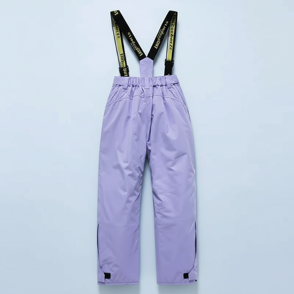 Combinaison de ski imperméable thermique doublée en polaire pour enfants