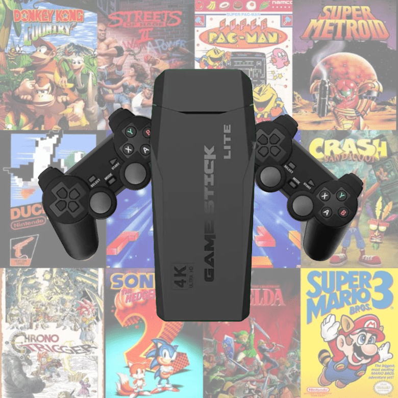 Console rétro – plus de 15 000 jeux classiques, connexion HDMI, manettes sans fil incluses