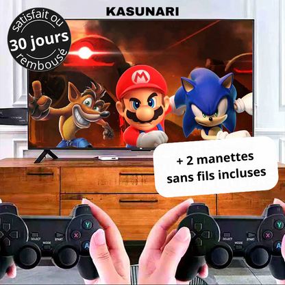 Console rétro – plus de 15 000 jeux classiques, connexion HDMI, manettes sans fil incluses