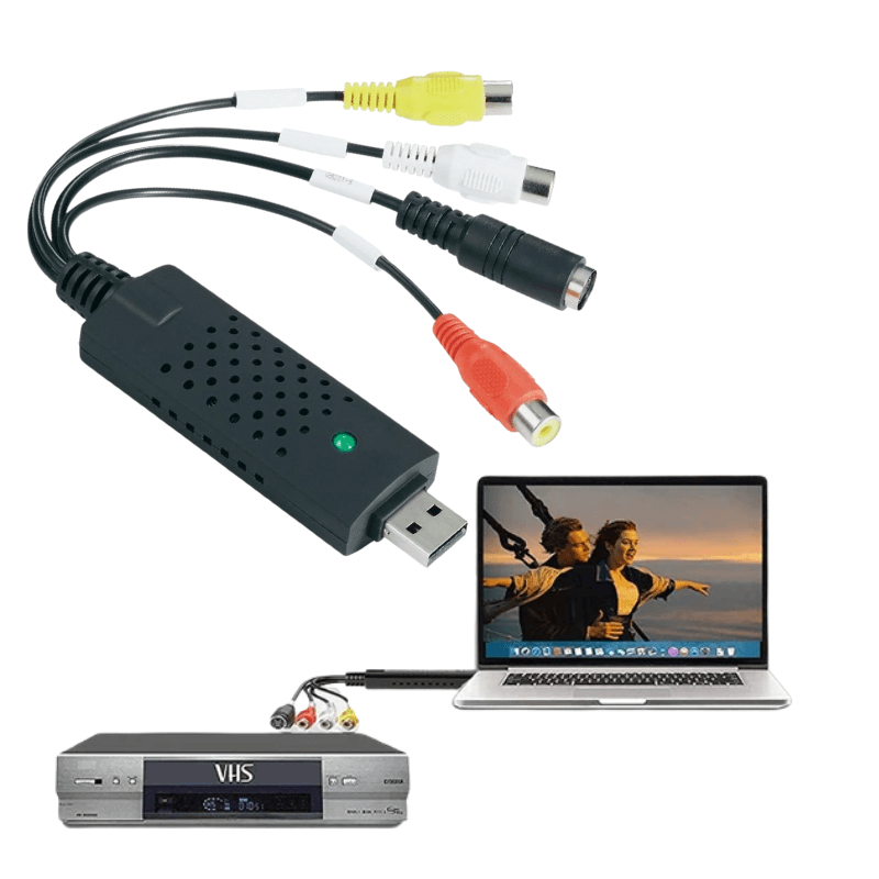 Convertisseur VHS vers numérique avec lecture et capture