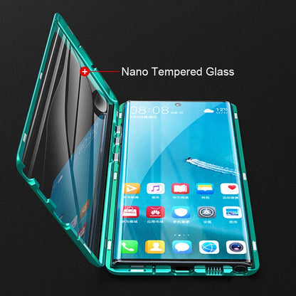 Coque de téléphone magnétique double face en verre trempé