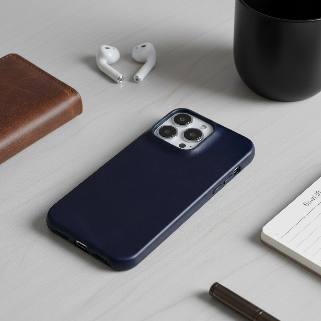 Coque en cuir huilé et ciré - matériau authentique