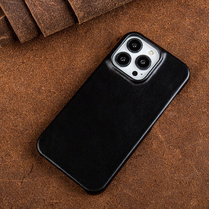 Coque en cuir huilé et ciré - matériau authentique