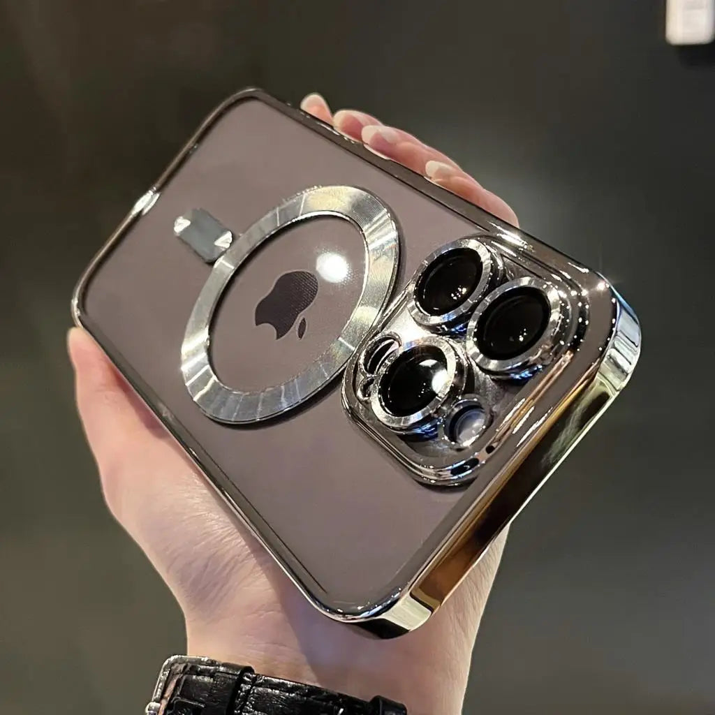 Coque magnétique - souple en plaqué or