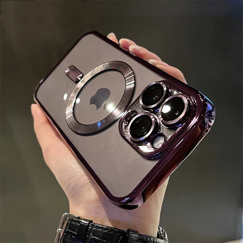 Coque magnétique - souple en plaqué or