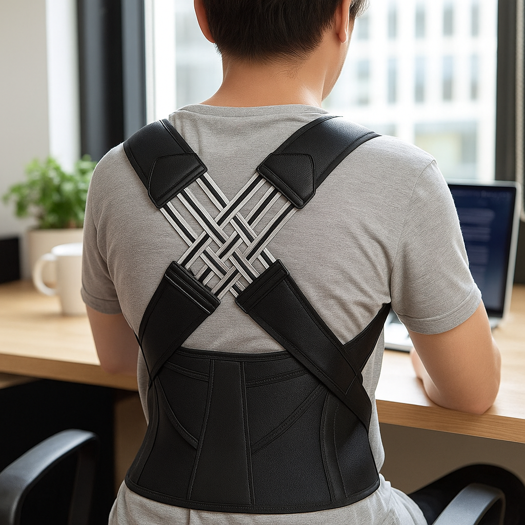 Correcteur de posture cervicale ergonomique et ajustable