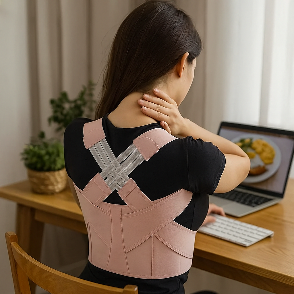 Correcteur de posture cervicale ergonomique et ajustable