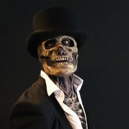 Costume de squelette d’Halloween ultra-réaliste avec masque