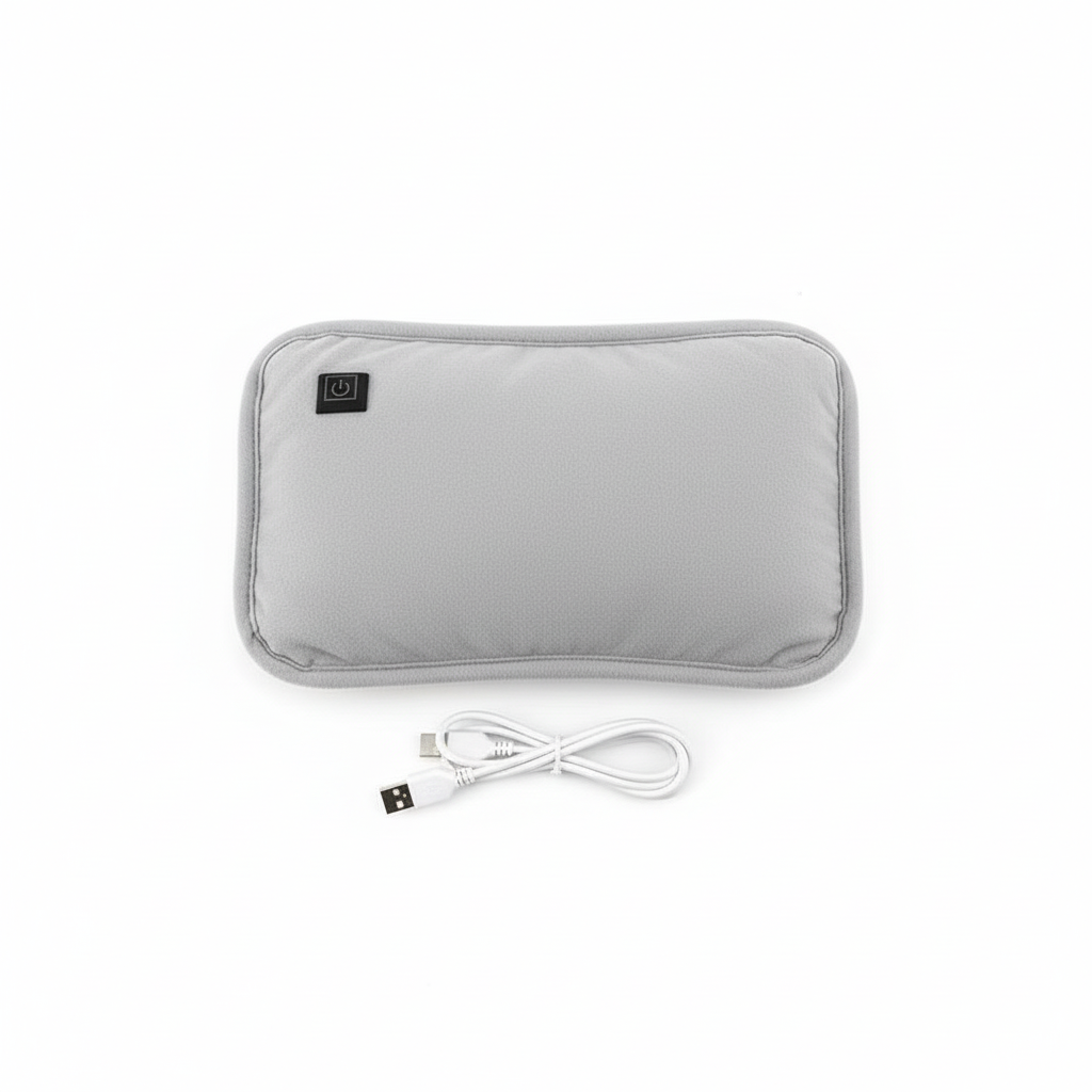 Coussin chauffant portable en graphène | rechargeable par USB | 3 niveaux de température | chauffe-mains et ventre ergonomique | avec arrêt automatique intelligent inclus
