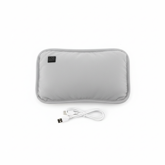 Coussin chauffant portable en graphène | rechargeable par USB | 3 niveaux de température | chauffe-mains et ventre ergonomique | avec arrêt automatique intelligent inclus