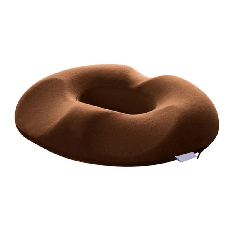 Coussin d’assise ergonomique en forme de beignet pour soulager la pression et offrir un soutien en position assise