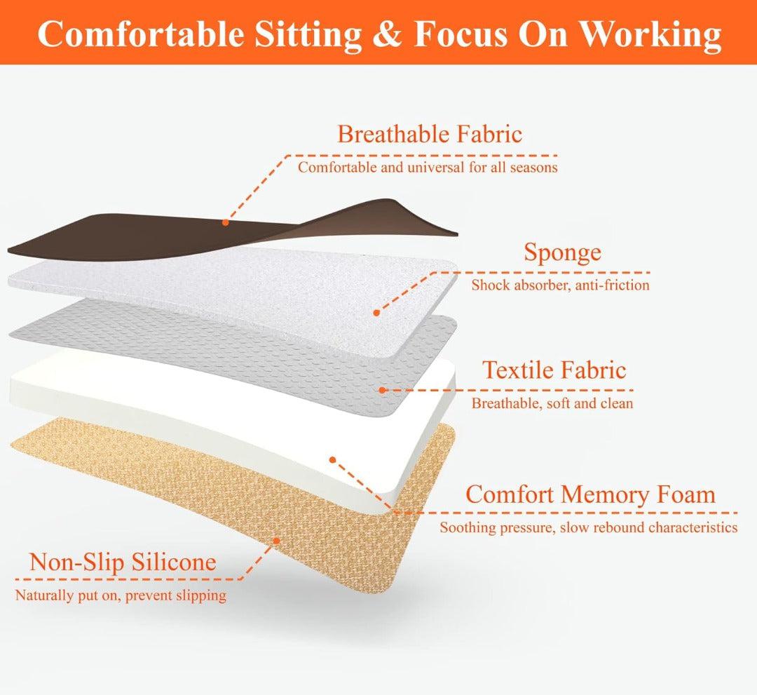 Coussin de siège auto en mousse à mémoire de forme confortable
