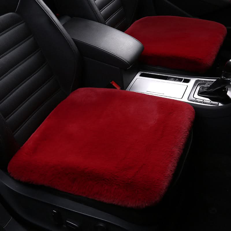 Coussin de siège en peau de mouton, laine chaude pour voiture et maison