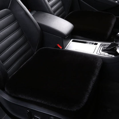 Coussin de siège en peau de mouton, laine chaude pour voiture et maison