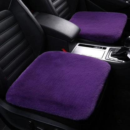 Coussin de siège en peau de mouton, laine chaude pour voiture et maison