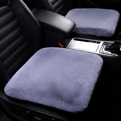 Coussin de siège en peau de mouton, laine chaude pour voiture et maison