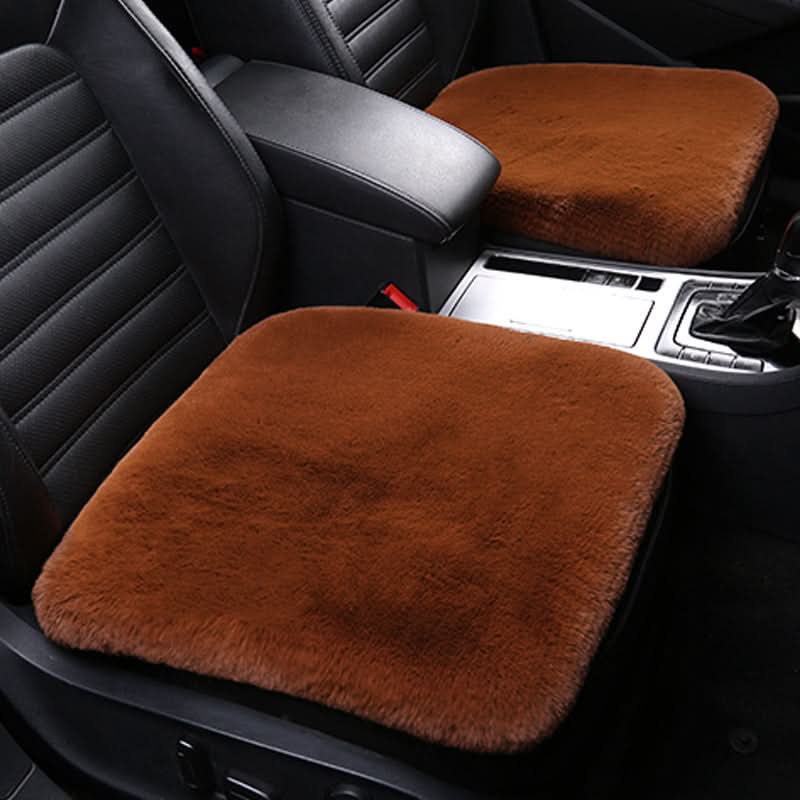 Coussin de siège en peau de mouton, laine chaude pour voiture et maison