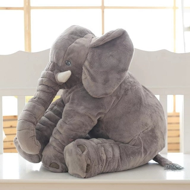 Coussin éléphant en peluche | grande peluche câline pour enfants et bébés