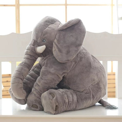 Coussin éléphant en peluche | grande peluche câline pour enfants et bébés
