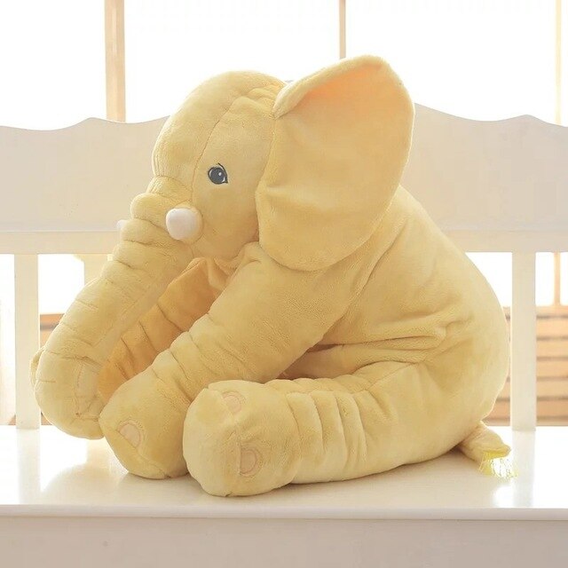 Coussin éléphant en peluche | grande peluche câline pour enfants et bébés
