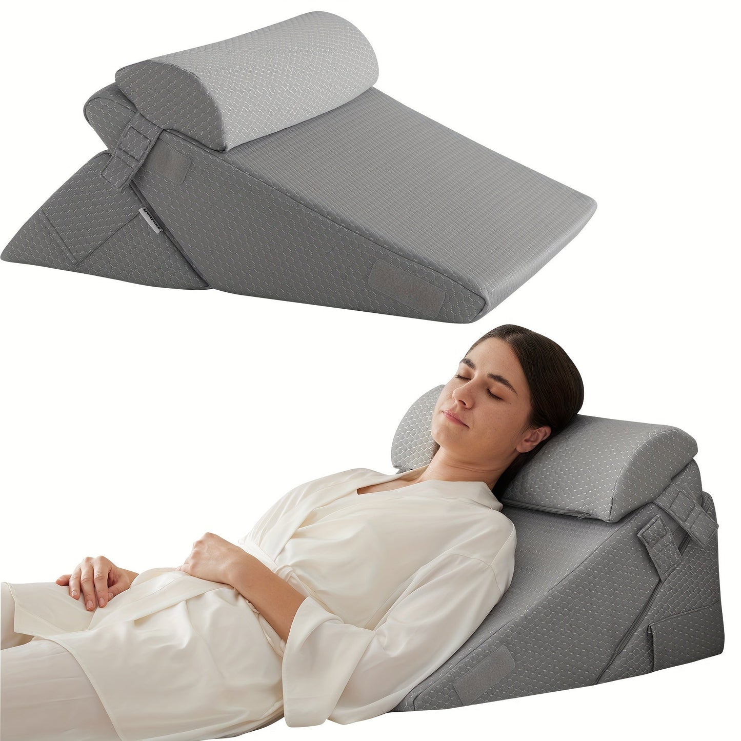 Coussin en coin réglable – confort et soutien pour la convalescence