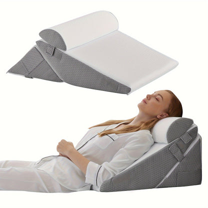 Coussin en coin réglable – confort et soutien pour la convalescence