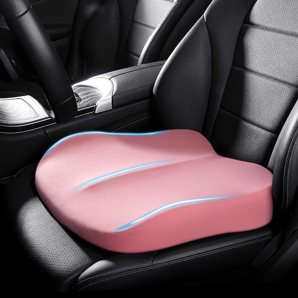 Coussin rehausseur de siège de voiture en mousse à mémoire de forme, pour plus de hauteur et de confort de conduite