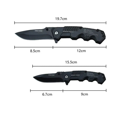 Couteau de survie tactique à haute dureté - outil EDC d’autodéfense pour l’extérieur, le camping et la chasse