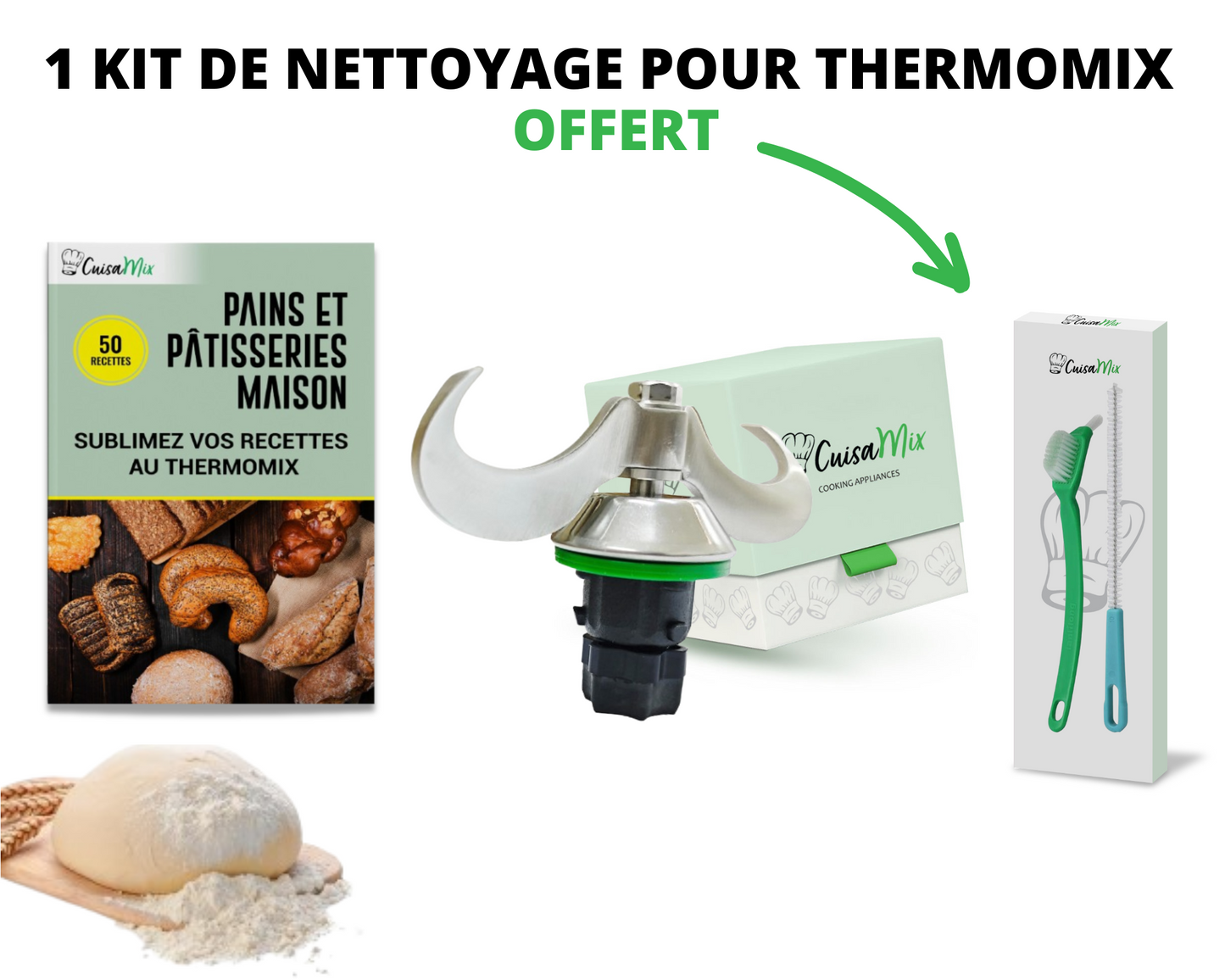 Couteau pétrin pour Thermomix