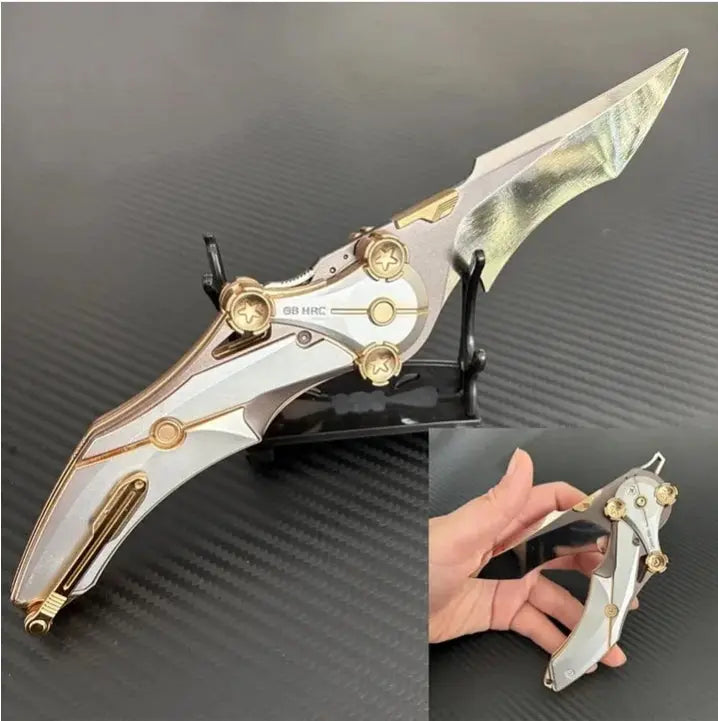 Couteau pliant tout en métal | lame en acier 8Cr13Mov, outil EDC compact