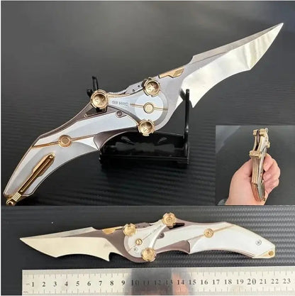 Couteau pliant tout en métal | lame en acier 8Cr13Mov, outil EDC compact