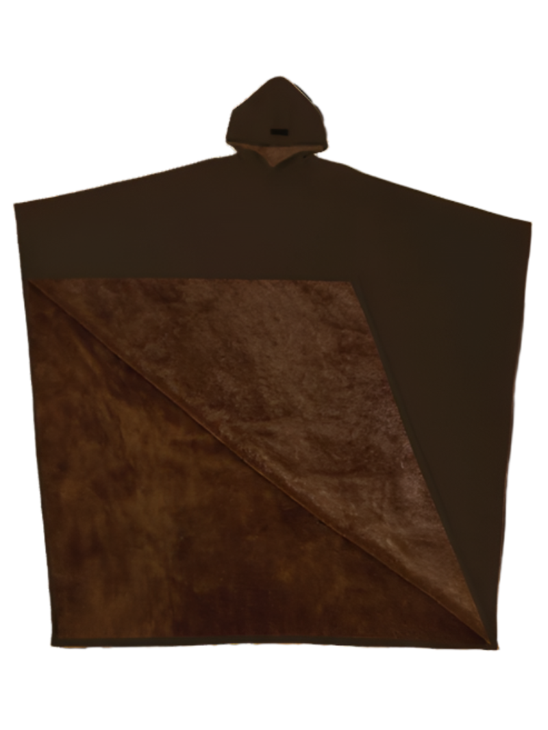 Couverture à capuche surdimensionnée à doublure douce