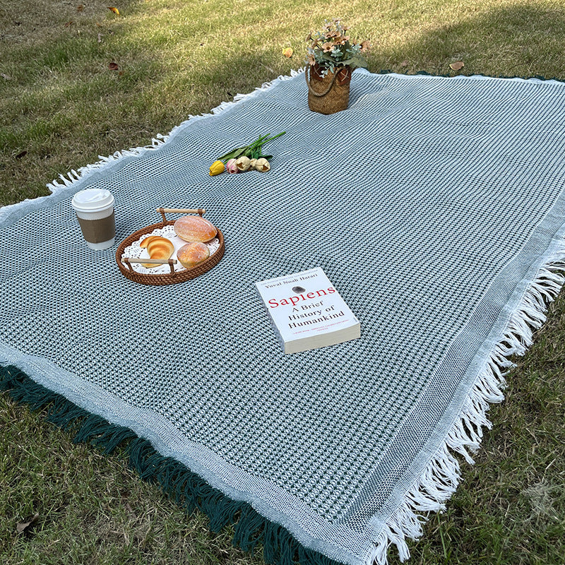 Couverture à carreaux polyvalente et durable pour l’intérieur et l’extérieur