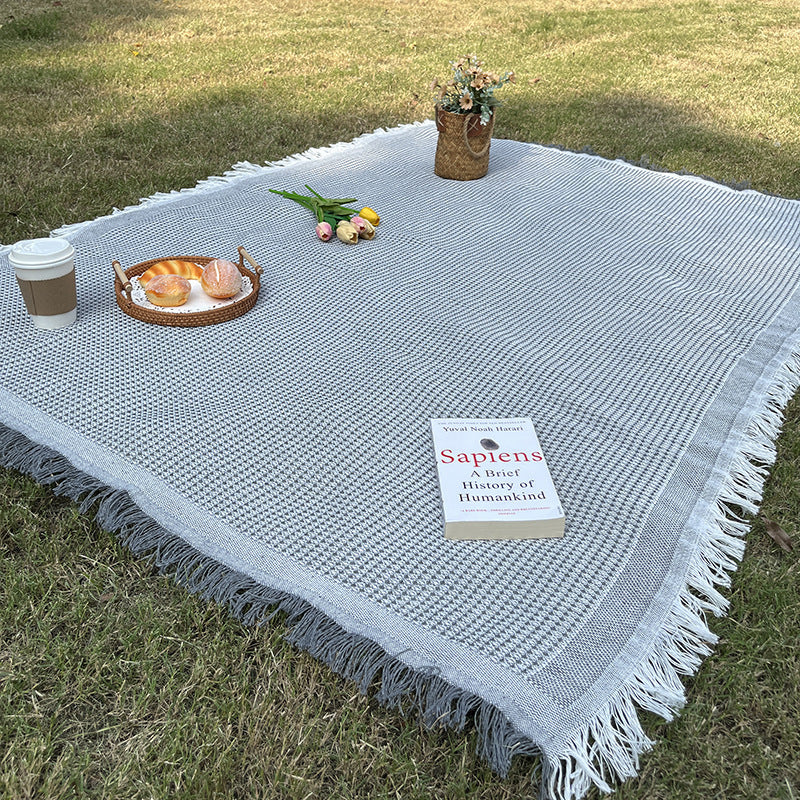 Couverture à carreaux polyvalente et durable pour l’intérieur et l’extérieur
