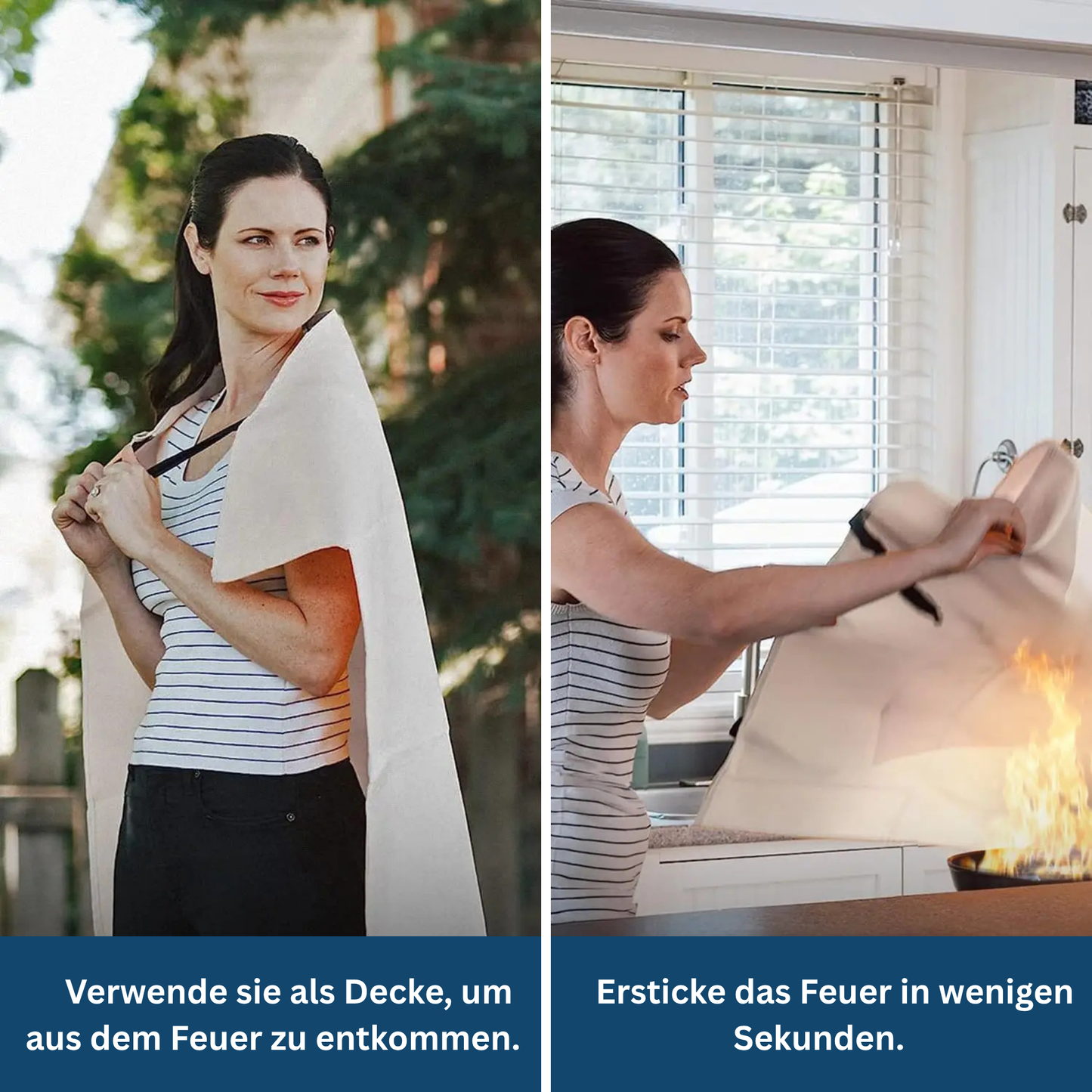 Couverture anti-feu pour usage d'urgence