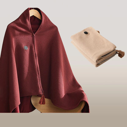 Couverture chauffante portable – plaid de voyage alimenté par USB en polaire à chauffe rapide
