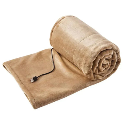 Couverture chauffante USB: 3 niveaux de chaleur réglables