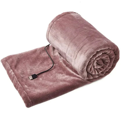 Couverture chauffante USB: 3 niveaux de chaleur réglables